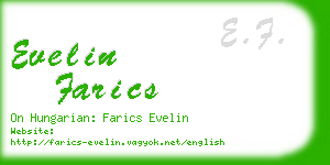 evelin farics business card